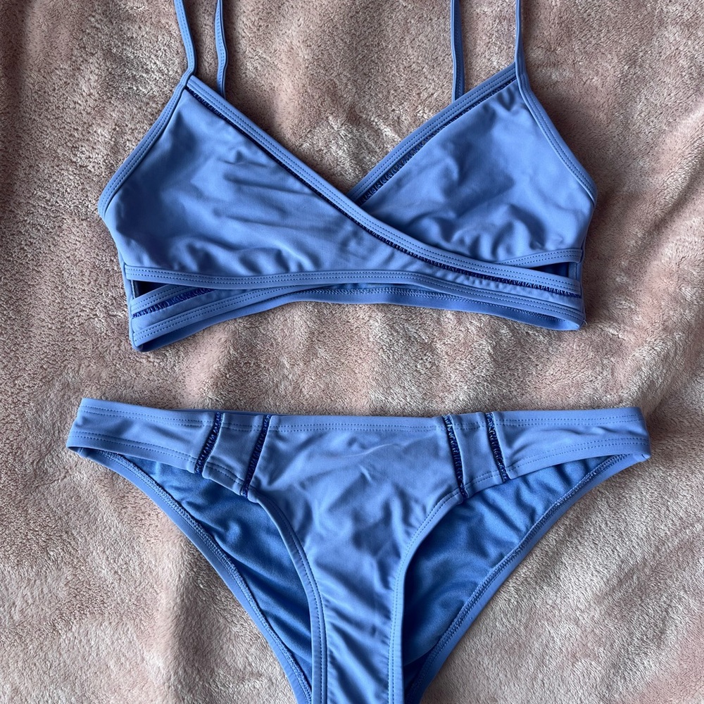 Medium Blueish Lavender Bikini Set